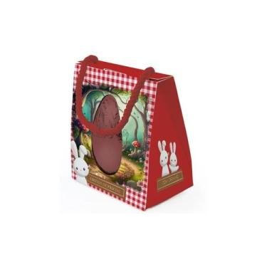 Imagem de Sacola Com Visor Para Ovo De 250g - Doce Páscoa - 20x18x15cm - 6 unida