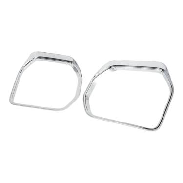 Imagem de REPAIROCK 1 par de acabamento de sobrancelha retrovisor de chuva para Toyota Tundra 2022-2024 Espelho lateral protetor de chuva cobertura de sobrancelha ABS cromado