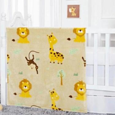 Imagem de Cobertor Manta Infantil Bebe Flannel Toque De Seda - Menino - Etruria 