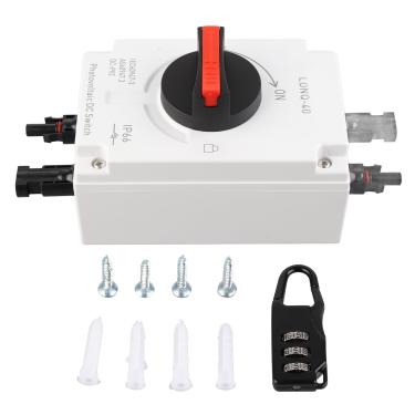 Imagem de Isolador elétrico fotovoltaico, interruptor de transferência solar, painel de comutação solar, adequado para uma ampla gama de sistemas de energia solar (Tipo básico)