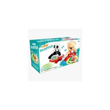 Imagem de brinca brilha urso skate com luz (1 unidade) - Royal Toys, Branco