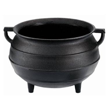 Imagem de Caldeirão Tripé 26 cm 8 L em Ferro Fundido Panela Mineira