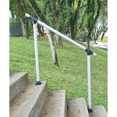 Imagem de CORRIMÃO STD  HASA P/ ESCADA -Branco - HASA CONECTORES