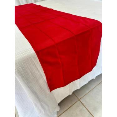 Imagem de Peseira Drapeada Luxo Suede Para Cama King 2.60M x 0,45 CM (ENVIO IMED