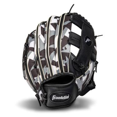 Imagem de Luva de beisebol Franklin Sports rtp Youth 9.5 preta/branca