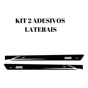 Imagem de Kit Faixa Adesivo Lateral Do Carro Gol Volkswagen 2022 Vinil - onl