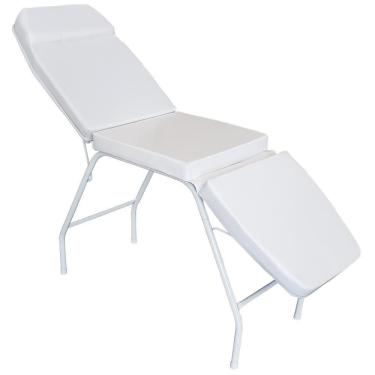 Imagem de Maca 3 Posições Reclinável Estética Branco For-Ty