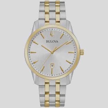 Imagem de Relógio Bulova Masculino Ref: 98b385 Analógico Bicolor Slim Classic