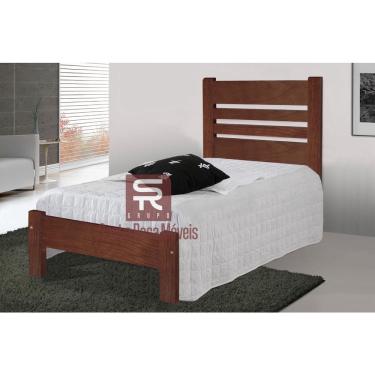Imagem de Cama Solteirão (Solteiro Extra) Prime de Madeira Maciça Tauari - Cor Castanho