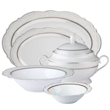 Imagem de Baixela Servir, Travessas e Saladeira e Sopeira Trèsor 5pç Filete Ouro