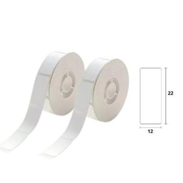 Imagem de 2 Rolos Papel Etiqueta Niimbot D110 D101 D11 12x22mm (560un)