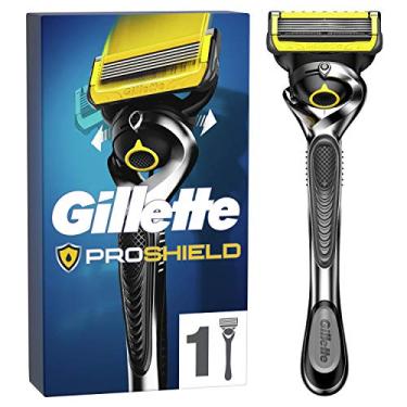 Imagem de Gillette Barbeador masculino ProShield com 5 lâminas antifricção para um barbear rente e durável – 1 refil