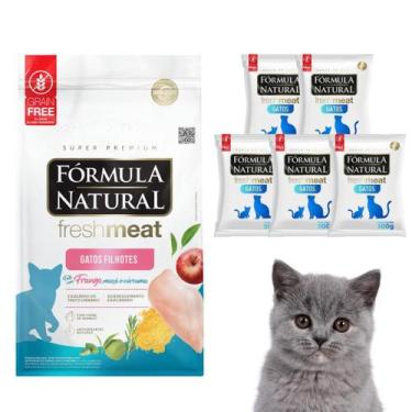 Imagem de Kit Especial Com 5 Rações Fórmula Natural Fresh Meat Para Gatos Filhot