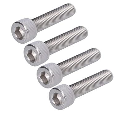 Imagem de Parafuso de Cabeça Cilíndrica A2-70, Parafuso Sextavado de Aço Inoxidável A2, Parafusos de Conexão de Cabeça Plana 304 SS, Pacote de 10 para Carroceria de Automóveis e Indústria