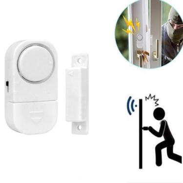 Imagem de Kit 3 Aviso Sonoro Para Porta Aberta Com Bateria Sem Fio  - Home Goods