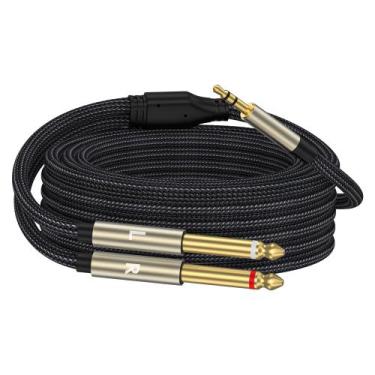Imagem de Cabo ZTOXLR 3,5 mm 1/8 TRS para Dual 6,35 mm 1/4 TS Mono 10FT