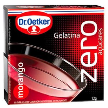 Imagem de Kit c/ 4 Gelatina Zero de Morango Dr.Oetker 12g - Dr. Oetker