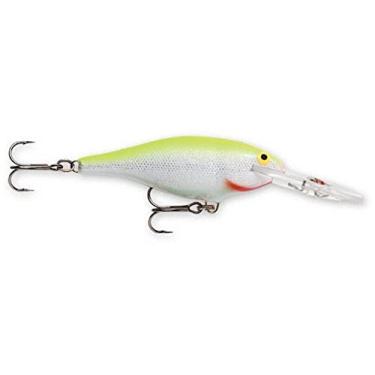 Imagem de Rapala Shad Rap 08 isca de pesca, 3,125-polegadas, prata chartreuse fluorescente