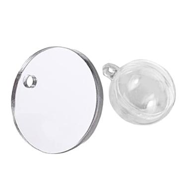 Imagem de Yardenfun 1 conjunto de espelhos betta flutuantes para tanque de peixes, espelho de treinamento Betta de dupla face, com bola flutuante, decoração e brinquedo de aquário Betta