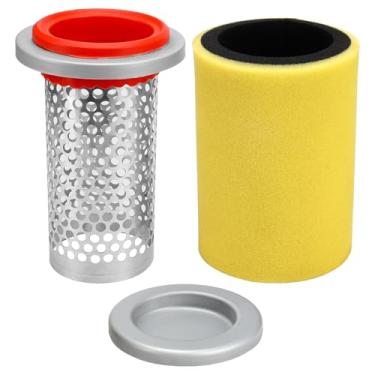 Imagem de Filtro de ar, guia e kit de tampa de extremidade para Yamaha Grizzly 350 400 450 Kodiak 400 450 Wolverine 350 450 Bruin 350#5UH-E4458-00-00 5UH-E4451-10-00