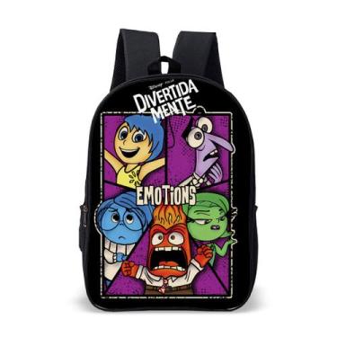 Imagem de Mochila Divertida Sentimento Raiva Unissex Escolar Volta as Aulas Verm