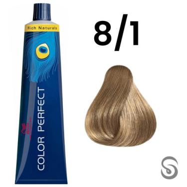 Imagem de Wella Perfect Color 8/1 Louro Claro Acinzentado Rich Naturals 60ml, UN