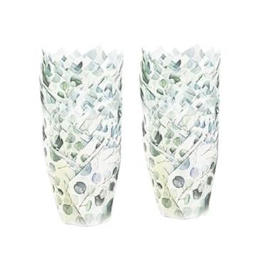 Imagem de 200 formas de folhas de tulipa para cupcake, mini copos de panificação, envoltórios de queque, forros de muffin para casamento, festa de chá, decoração de chá de bebê