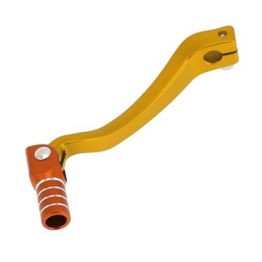 Imagem de INFINAUTO Alavanca de câmbio dobrável de motocicleta para Kayo T6 Braço de alavanca de mudança de pedal liga de alumínio tom dourado laranja prateado