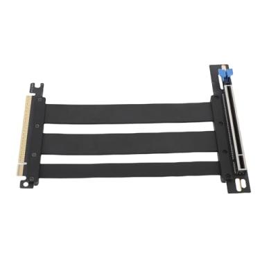 Imagem de PCIE 5.0 X16 Cabo Riser, 128 Gbps Protegido para Trás Compatível Com o Plugue RTX 4090 Ti e Reproduza o Cabo de Extensão GPU para o Servidor de Casos para PC ITX Construa (15cm)