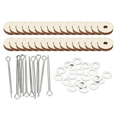 Imagem de PATIKIL Juntas de boneca de 10 mm, conjunto de 16 conectores removíveis de contrapino e bandeja de fibra para membros de urso fazendo cabeça acessórios de artesanato faça você mesmo