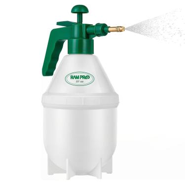 Imagem de RamPro Pulverizador De Bomba Jardim, Água Portátil Com Pressão Manual Para Limpeza Doméstica Plantas E Gramados Válvula Segurança Bico Bronze Ajustável, 1 Litro/1 Qt/0,26 Galão/34 Onças/1000 Ml – Po