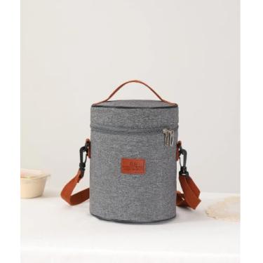 Imagem de Bolsa Térmica Portátil em Poliéster, 22 x 18 cm, com Alça Ajustável, à Prova d'Água