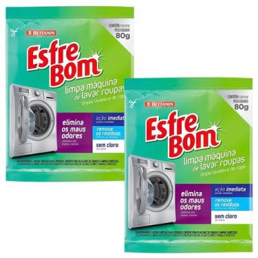 Imagem de Kit 2 limpa máquina de lavar roupas esfrebom bettanin 80g cada