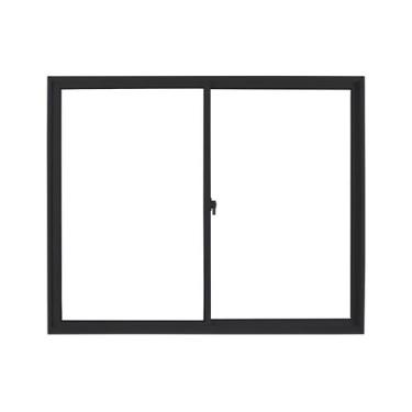 Imagem de Janela de Aluminio de Correr 100x150cm 2 Folhas com Sólida - MGM