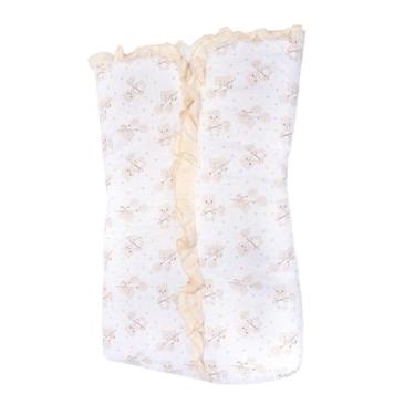 Imagem de Porta Bebê Saco de Dormir Recém Nascido Algodão Bege Ursinho - Baby Nice