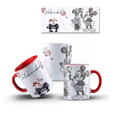 Imagem de Caneca Mickey e Minnie COM SEU NOME Vermelha Vários Modelos - loja din