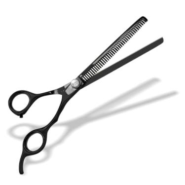 Imagem de Tesoura Maryam Semi Dentada 8" Tosa Profissional Pet Shop (Preta)