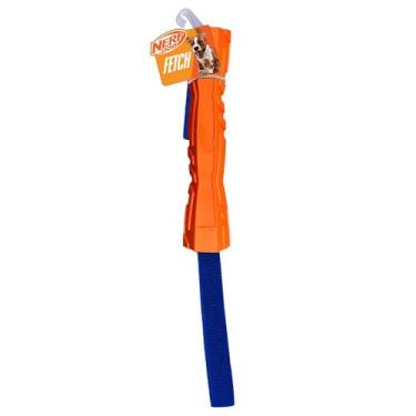 Imagem de Nerf Dog Brinquedo para cães Megaton Competition Stick, leve, durável e resistente à água, 30,5 cm, para raças médias/grandes, unidade única, azul/laranja
