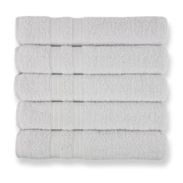 Imagem de Kit 5 Toalhas De Banho Para Hoteis Super Grossa Felpuda E Macias 100% 
