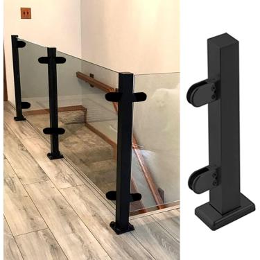 Imagem de Postes De Balaustrada 100 Pcs Poste Preto, Black Mid Post, H-110cm/43.3in
