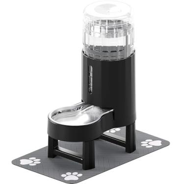 Imagem de CZPET Dispensador automático de água para cães e gatos com tigela de aço inoxidável