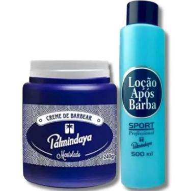 Imagem de Creme de Barbear Palmindaya 240g com Pós Barba Sport