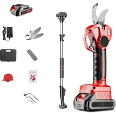 Imagem de Tesouras De Poda, Tesouras De árvores Frutíferas, Podador Sem Fio Com Poste De Extensão De 2,1 M, Lâminas Sk5, Diâmetro De Corte De 40 Mm, A