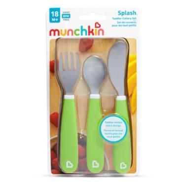 Imagem de Kit De Talheres Inox Verde - Munchkin
