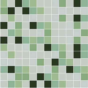 Imagem de Papel de Parede Adesivo Autocolante Pastilhas Azulejinhos Decoração Cozinha Banheiro 15 Metros