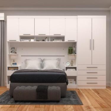 Imagem de Guarda-roupa Modulado Casal 313cm 7 Portas 6 Gavetas Alpes Luciane, Br