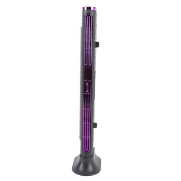 Imagem de Haofy Ventilador de Mesa Portátil Sem Lâmina, Bateria Operava um Ventilador de Torre Com Poderoso, Recarregável USB para o Quarto do Escritório Em casa. Ventilador de Mesa Oscilante de (Roxo cinza)