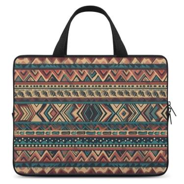 Imagem de Capa para laptop à prova de choque, bolsa de transporte de computador, capa para notebook nativo americano, capa para laptop, resistente à água, estojo para tablet para viagem, negócios, 13 polegadas