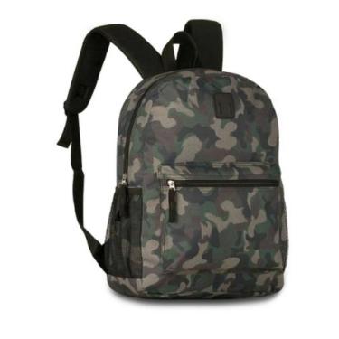 Imagem de Mochila de Costas Juvenil Camuflada Exército MF23077 - Clio Style