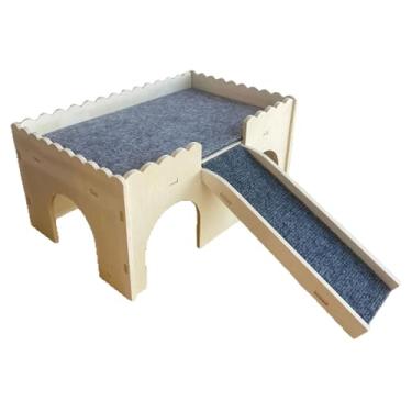 Imagem de Bothyi Casa para hamster, esconderijo, cama resistente e divertida, cabana, habitats, casa para porquinhos-da-índia, gerbilos, ratos, pequenos animais, Espessura Da Chapa 5